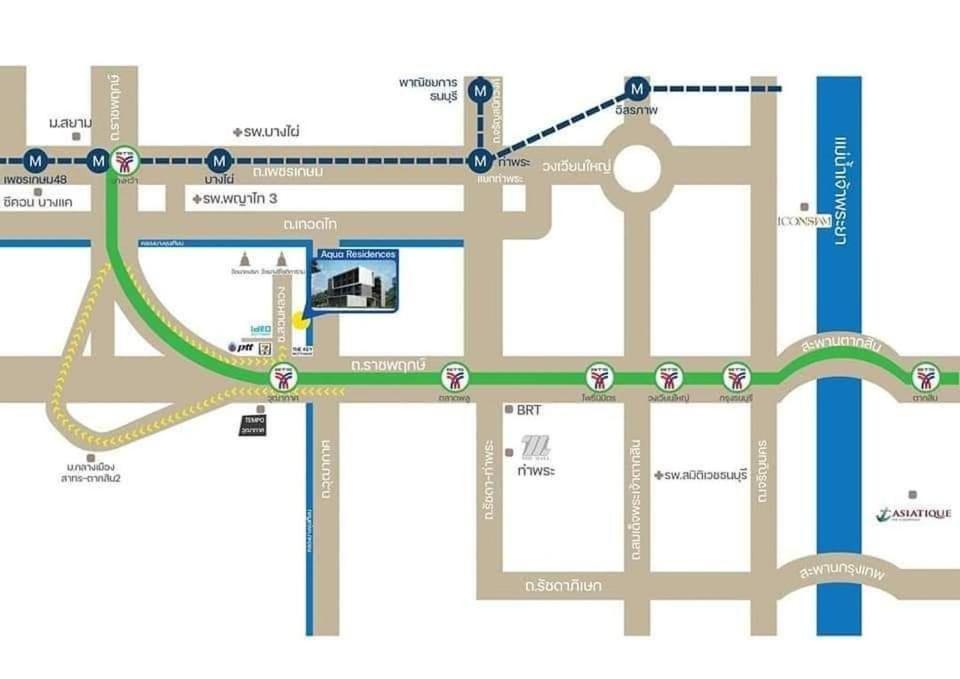 Aqua Residences อควา เรสซิเดนซ์ ห้องพักใหม่ให้เช่า ติดรถไฟฟ้าสถานีวุฒากาศ Bangkok Exteriér fotografie